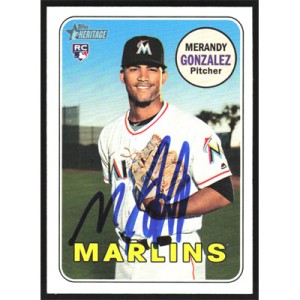 2018 Topps Heritage #698 Merandy Gonzalez Autographed