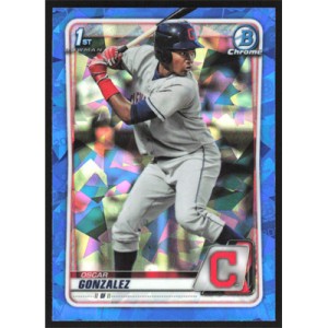 2020 Bowman Chrome Sapphire Prospects #BCP-109 Oscar Gonzalez