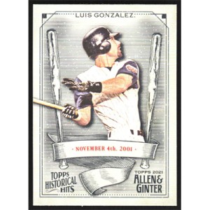 2021 Topps Allen & Ginter Historical Hits #HH-5 Luis Gonzalez