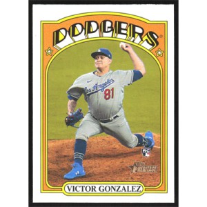 2021 Topps Heritage Action Variations #577 Victor Gonzalez