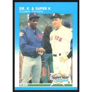 1987 Fleer Glossy #640 D. Gooden/R. Clemens Super Star Specials