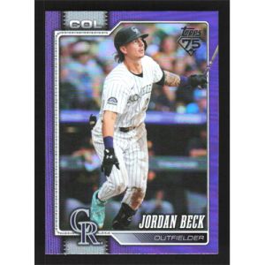 2026 Topps Purple Rainbow Foil #12 Jordan Beck
