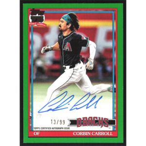 2026 Topps '91 Autographs Green #91A-CC Corbin Carroll Autographed