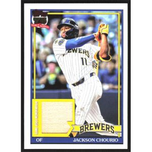 2026 Topps '91 Relics #91R-JCH Jackson Chourio Game-Used Bat