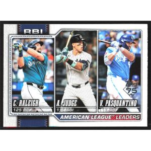 2026 Topps #211 C. Raleigh/A. Judge/V. Pasquantino League Leaders