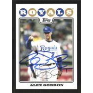 2008 Topps #410 Alex Gordon Autographed