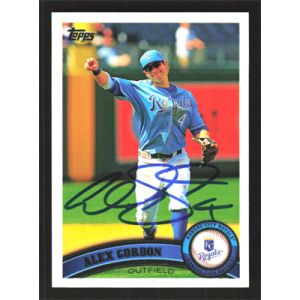 2011 Topps #262 Alex Gordon Autographed