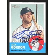 2012 Topps Heritage #51 Alex Gordon Autographed