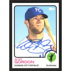 2014 Topps Archives #30 Alex Gordon Autographed