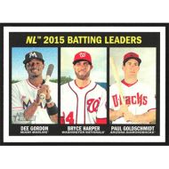 2016 Topps Heritage #240 D. Gordon/B. Harper/P. Goldschmidt League Leaders