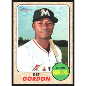 2017 Topps Heritage #447 Dee Gordon SP