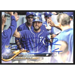 2018 Topps #549 Alex Gordon Autographed