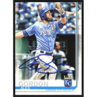 2019 Topps #319 Alex Gordon Autographed