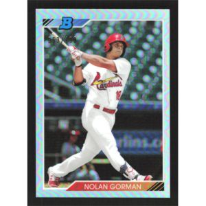 2020 Bowman Heritage Chrome Prospects Refractors #92CP-NG Nolan Gorman