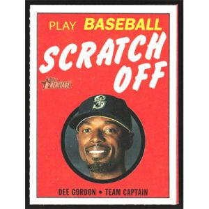 2020 Topps Heritage '71 Scratch Offs #13 Dee Gordon