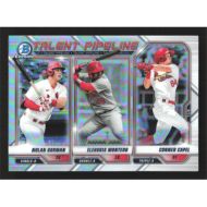2021 Bowman Chrome Talent Pipeline Refractors #TP-STL N. Gorman/E. Montero/C. Capel