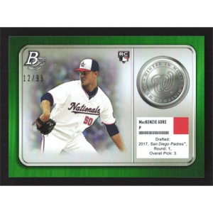 2022 Bowman Platinum Minted in Merit Green #MM-18 MacKenzie Gore