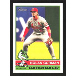 2025 Topps Heritage #18 Nolan Gorman