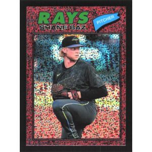 2026 Topps Heritage Chrome Burgundy Refractors #348 Shane Baz