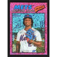 2026 Topps Heritage Chrome Pink Sparkle Refractors #132 Luisangel Acuna