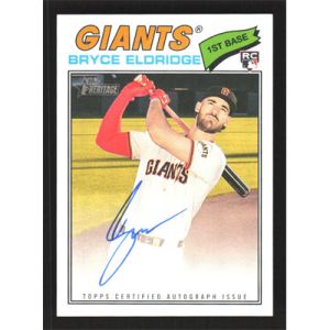 2026 Topps Heritage Real One Autographs #ROA-BE Bryce Eldridge Autographed