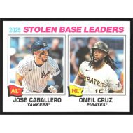 2026 Topps Heritage #4 J. Caballero/O. Cruz League Leaders