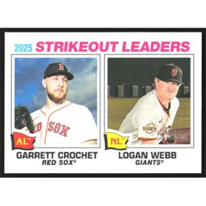 2026 Topps Heritage #6 G. Crochet/L. Webb League Leaders