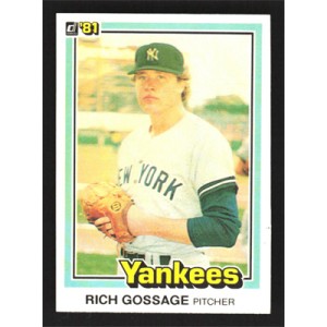 1981 Donruss #347 Rich Gossage