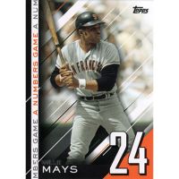 2020 Topps Update A Numbers Game #NG-18 Willie Mays