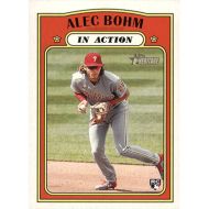 2021 Topps Heritage #12 Alec Bohm In Action