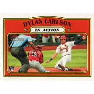 2021 Topps Heritage #296 Dylan Carlson In Action