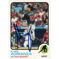 2022 Topps Heritage #438 Ehire Adrianza SP Autographed