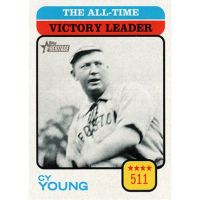 2022 Topps Heritage #472 Cy Young All-Time Leaders SP