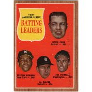 1962 Topps #51 N. Cash/E. Howard/A. Kaline/J. Piersall AL Batting Leaders