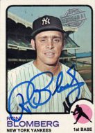 1973 Topps #462 Ron Blomberg 2015 Topps Original Autographed