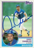 1983 Topps #792 Chris Chambliss Autographed