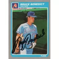 1985 Fleer #320 Bruce Benedict Autographed