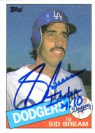1985 Topps #253 Sid Bream Autographed