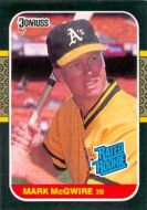 1987 Donruss #46 Mark McGwire Rated Rookie 