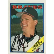1988 Topps #652 Bruce Benedict Autographed