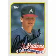 1989 Topps #778 Bruce Benedict Autographed