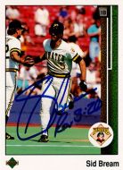 1989 Upper Deck #556 Sid Bream Autographed