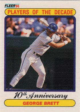 1990 Fleer #621 George Brett Players of the Decade Error - Buy from our  Sports Cards Shop Online
