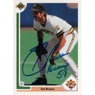 1991 Upper Deck #109 Sid Bream Autographed