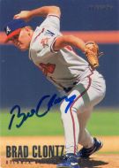 1996 Braves Fleer #3 Brad Clontz Autographed