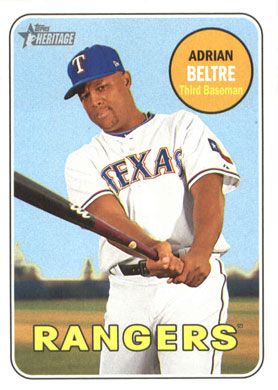 2018 Topps Heritage #463 Adrian Beltre SP
