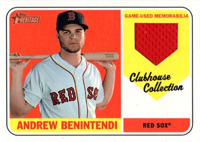 2018 Topps Heritage High Number Clubhouse Collection Relics #CCR-ABE Andrew Benintendi Jersey