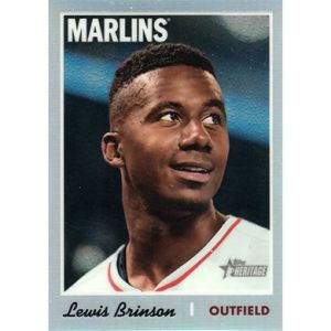 2019 Topps Heritage Chrome Refractor #THC-261 Lewis Brinson