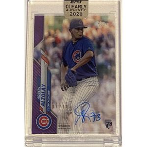 2020 Topps Clearly Authentic Autographs Purple #CCA-AA Adbert Alzolay