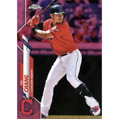 2020 Topps Chrome Pink Refractor #173 Yu Chang